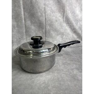 Kitchen Craft West Bend 3 Quart Stick Pot Pan With Lid Excellent Made USA